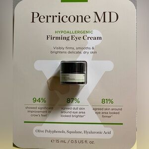 Perricone MD HypoAllergenic Firming Eye Cream Polyphenol Hyaluronic Acd Brighten